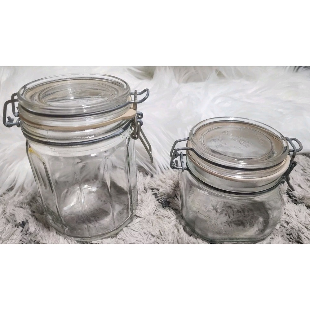 Vintage Glass Canister Set From Italy I VETRI DI FIDENZA.